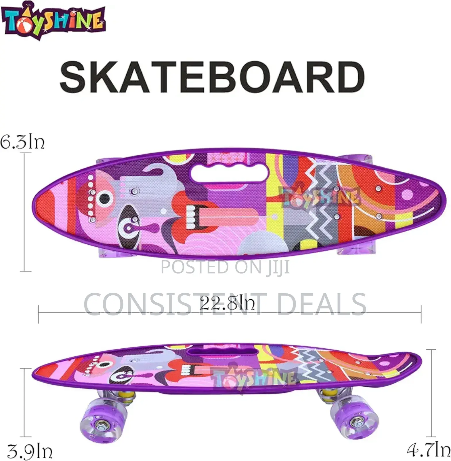 Skateboard, Kids Skateboard, Portable Pu Sports Skateboard For Kids