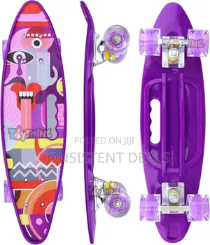 Skateboard, Kids Skateboard, Portable Pu Sports Skateboard For Kids