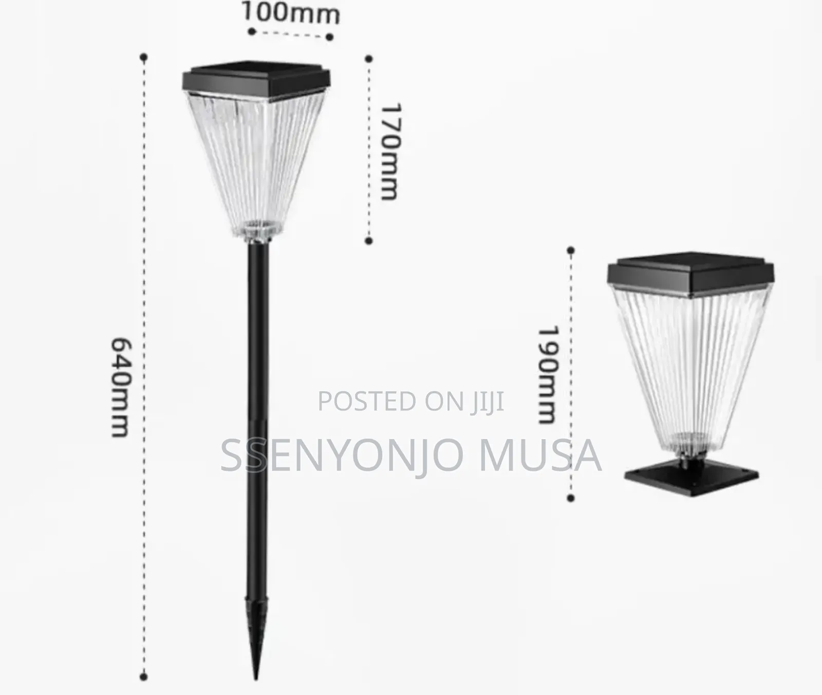 Neelux Led Solar Garden Lights – Outdoor/Compound With Auto On/Off