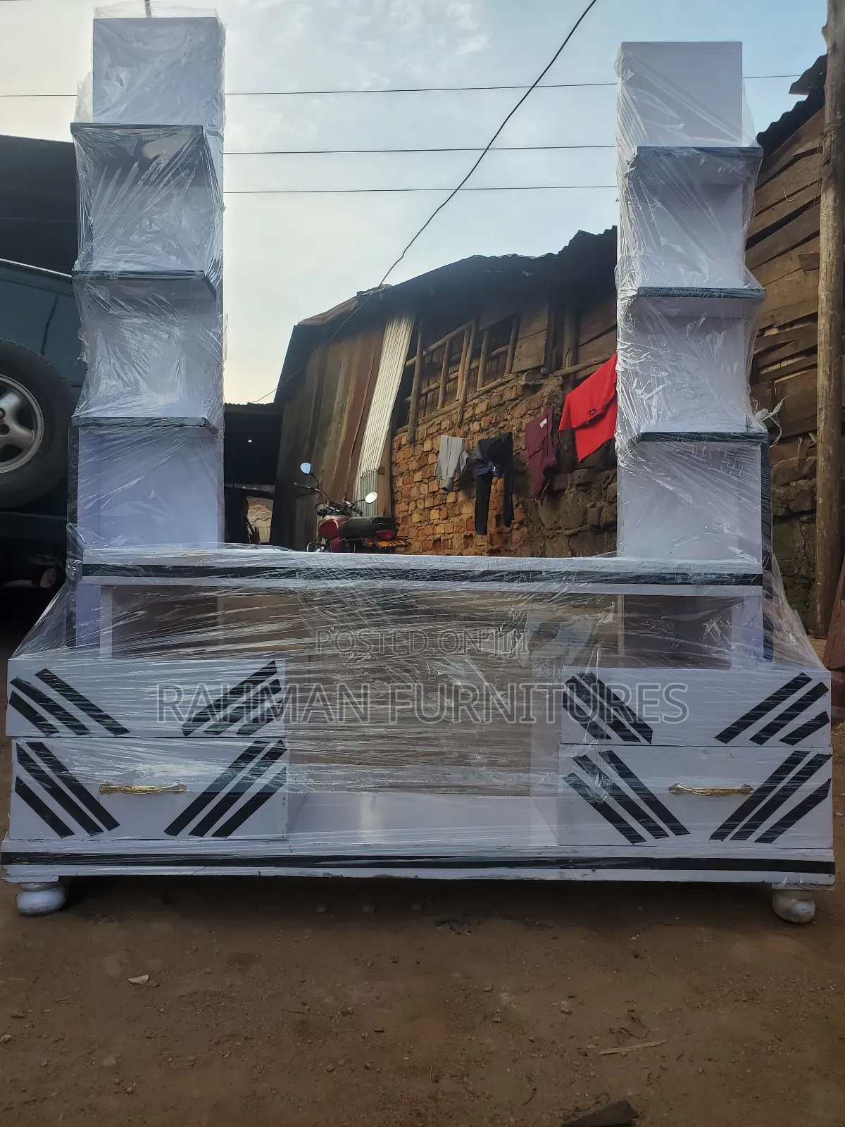 Tv Stand Black and White
