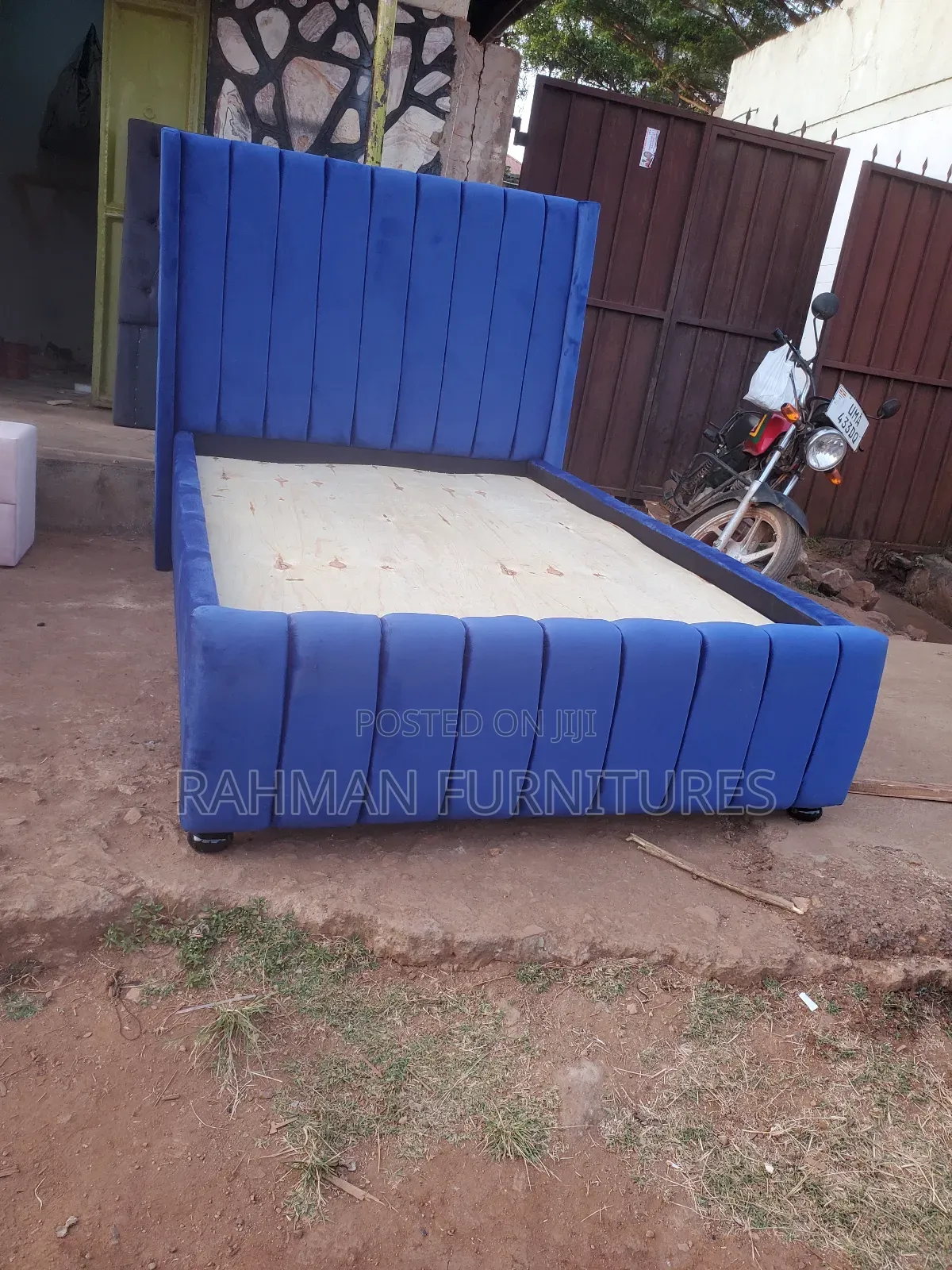 Four by Six Bed Navy Blue