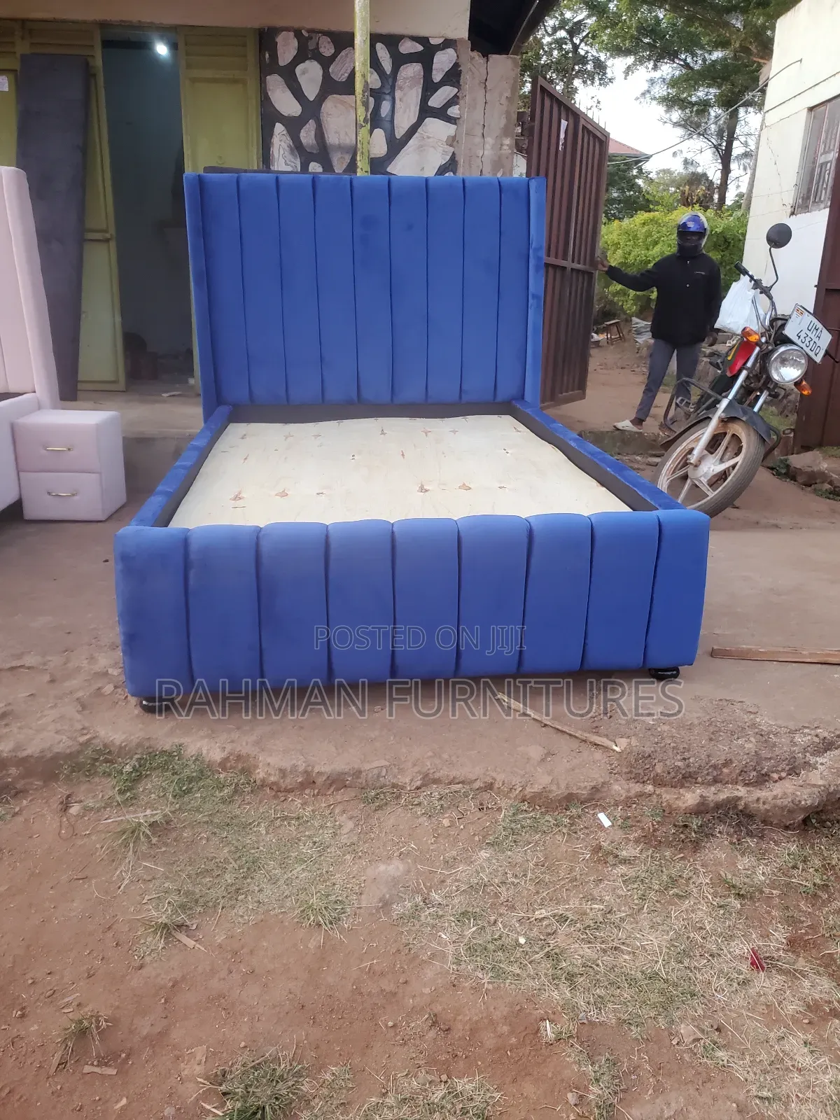 Four by Six Bed Navy Blue