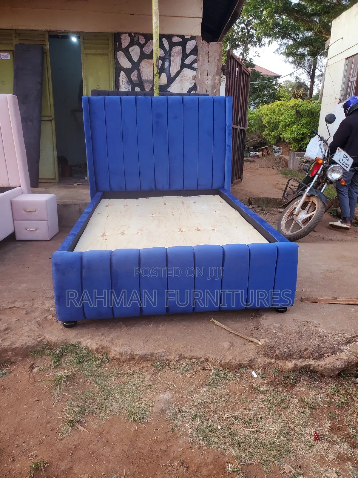 Four by Six Bed Navy Blue