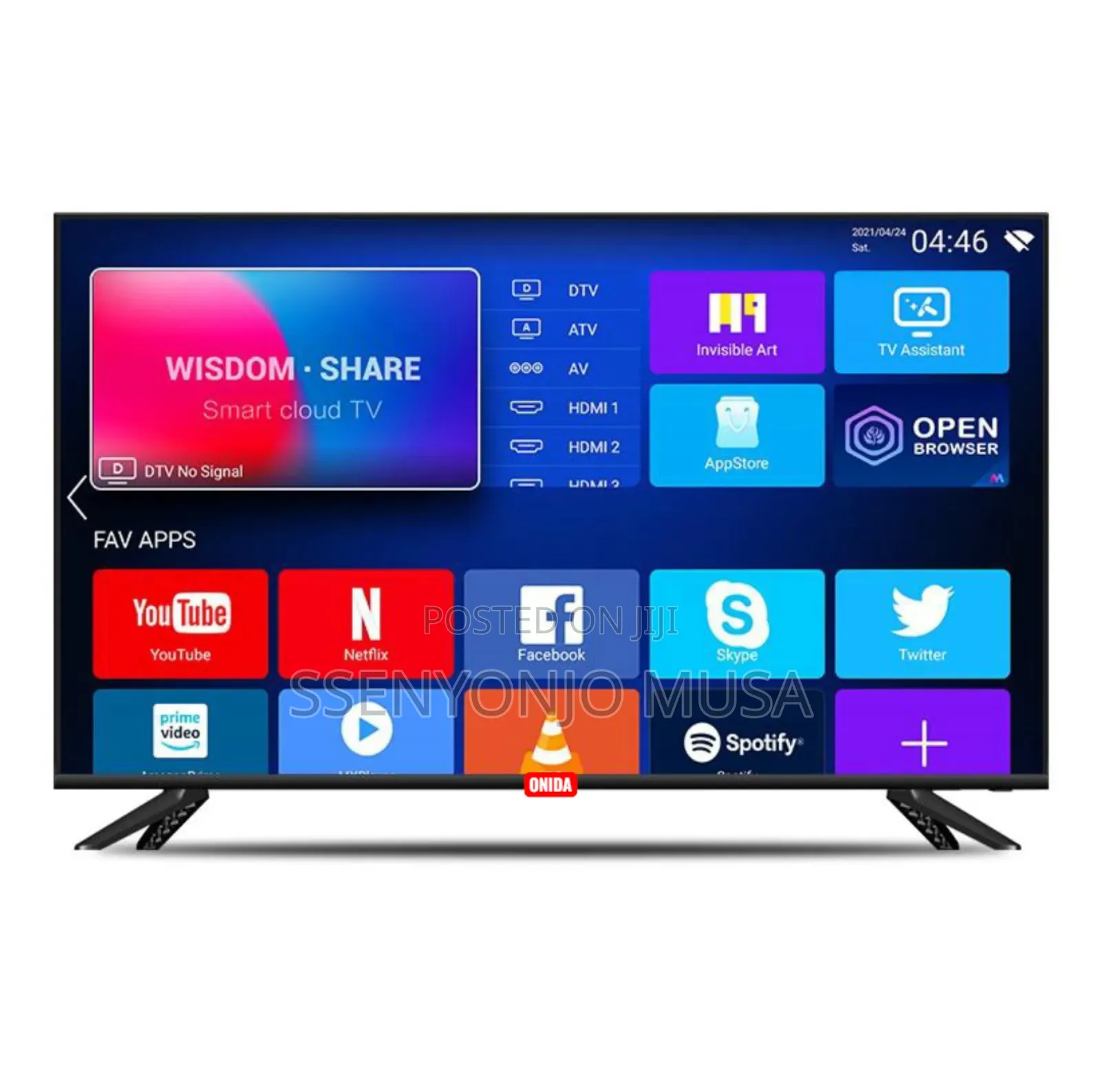 Önida Smart Tv 32-Inch 32f1 Frameless Android 14 – Quad Core, Hdmi