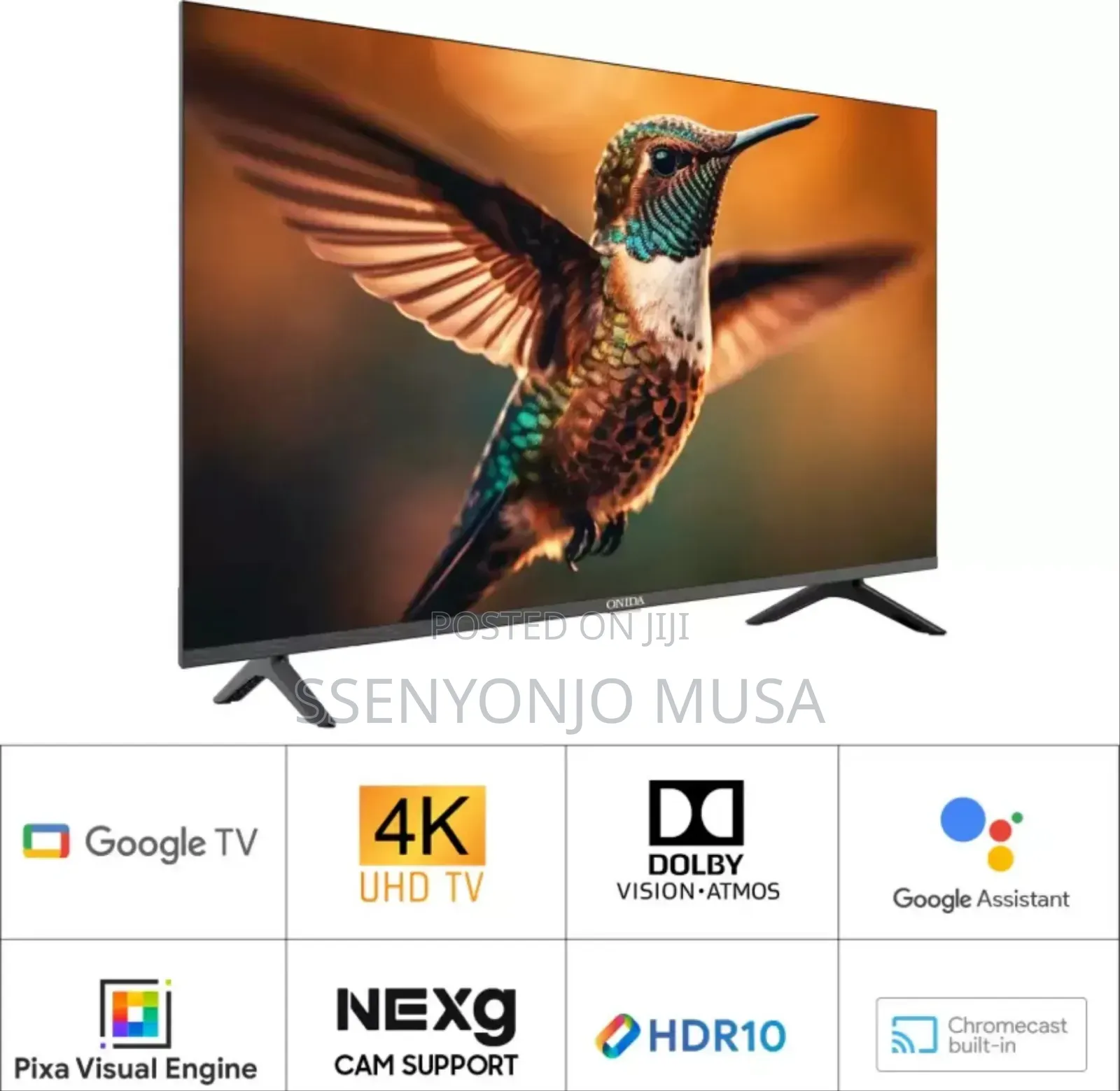 Onida 55inchs Uhd Android Tv-quad Core Processor, Real Ips
