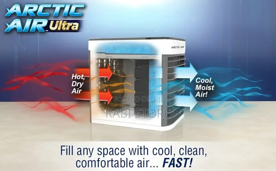 Air Cooler With Multi Directional Air Vent-white/Black