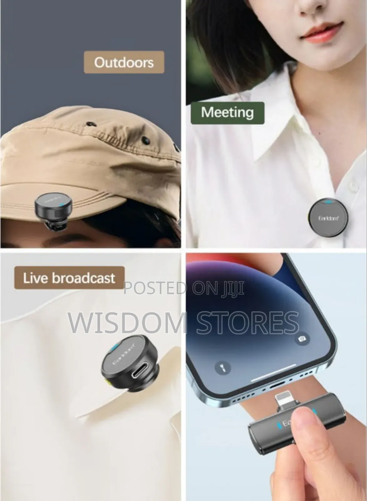 Wireless Lavalier Lapel Microphone for iPhone