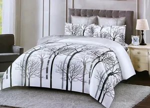 Bedcover 4 Piece. Has A Bedsheet, Two Pillow Cases And A Duve Cover