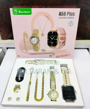 Barry A58 Plus 7-in-1 Smartwatch and Jewelry Gift Set