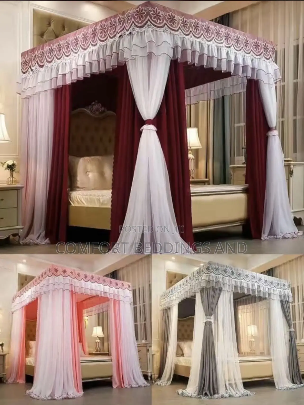 Four Stand Curtain Mosquito Net