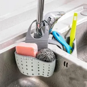 Adjustable Sink Caddy / Faucet Hanging Organizer for Sponges
