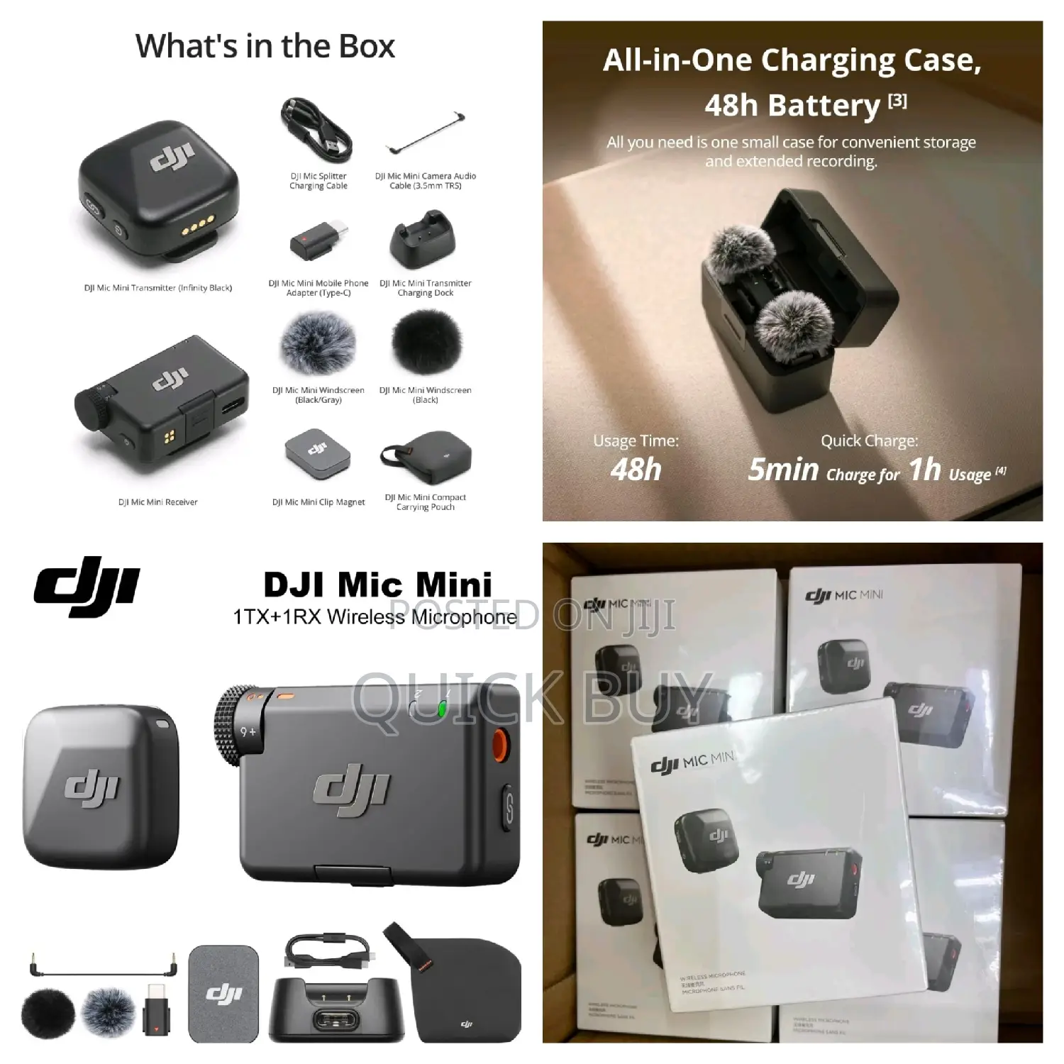 Dji Mic Mini 400m Wireless Lavalier Microphone Detail-Rich Audio