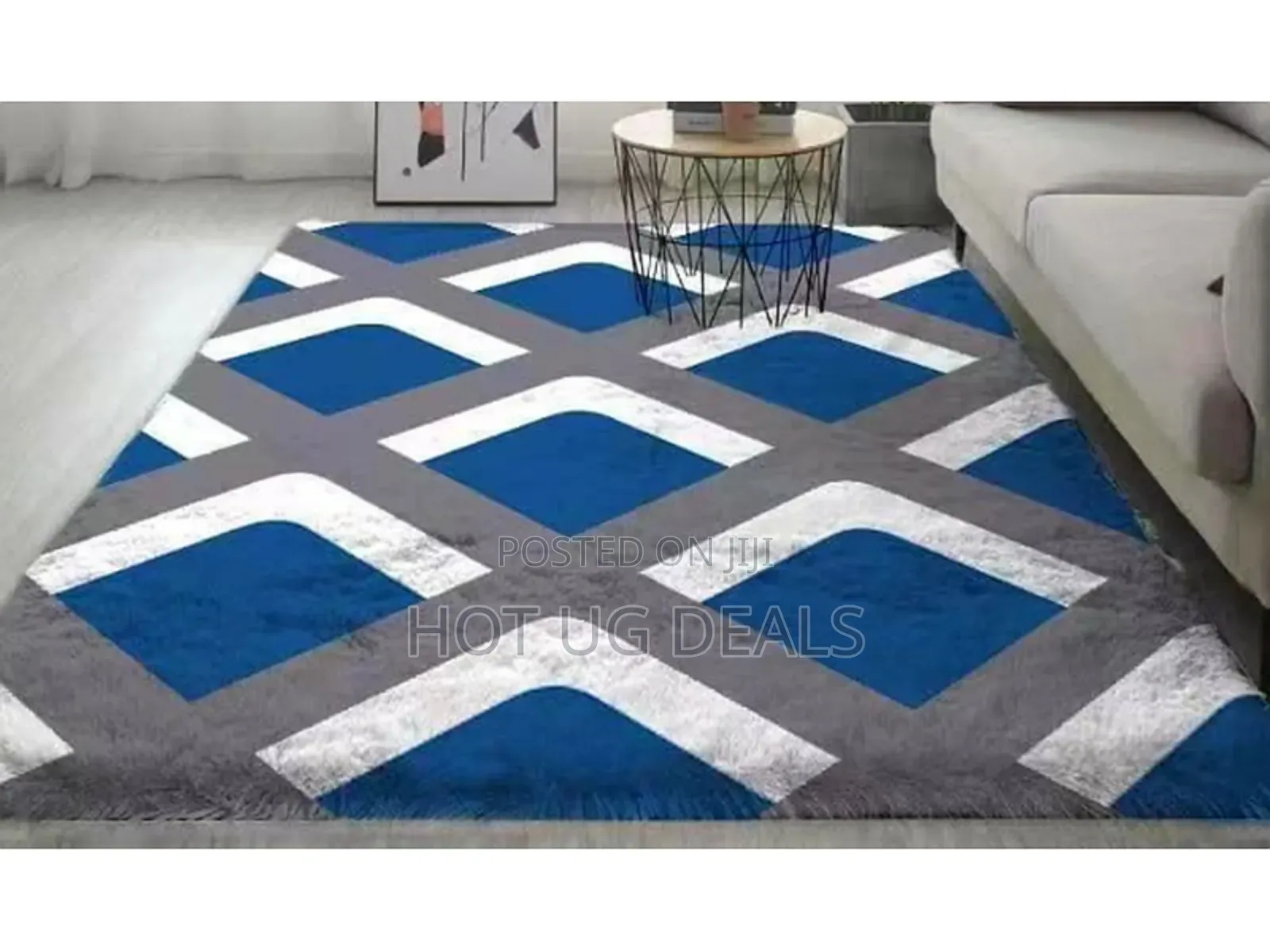 1.5 X2m Luxurious Fluffy Center Carpet- Multicolor