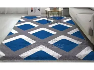1.5 X2m Luxurious Fluffy Center Carpet- Multicolor