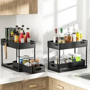 Two-tier Under-sink / Cabinet Pull-out Organizer Set