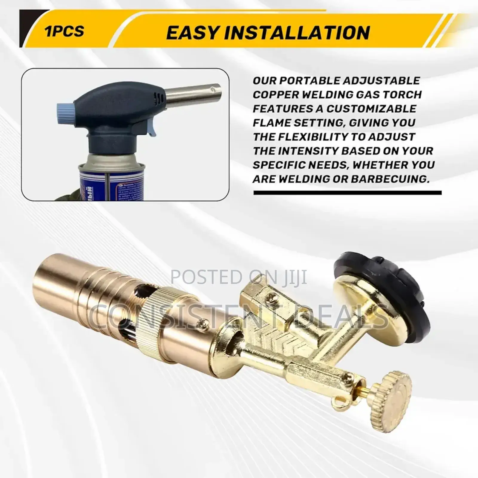 Thrower Portable Adjustable Copper Welding Gas Burner
