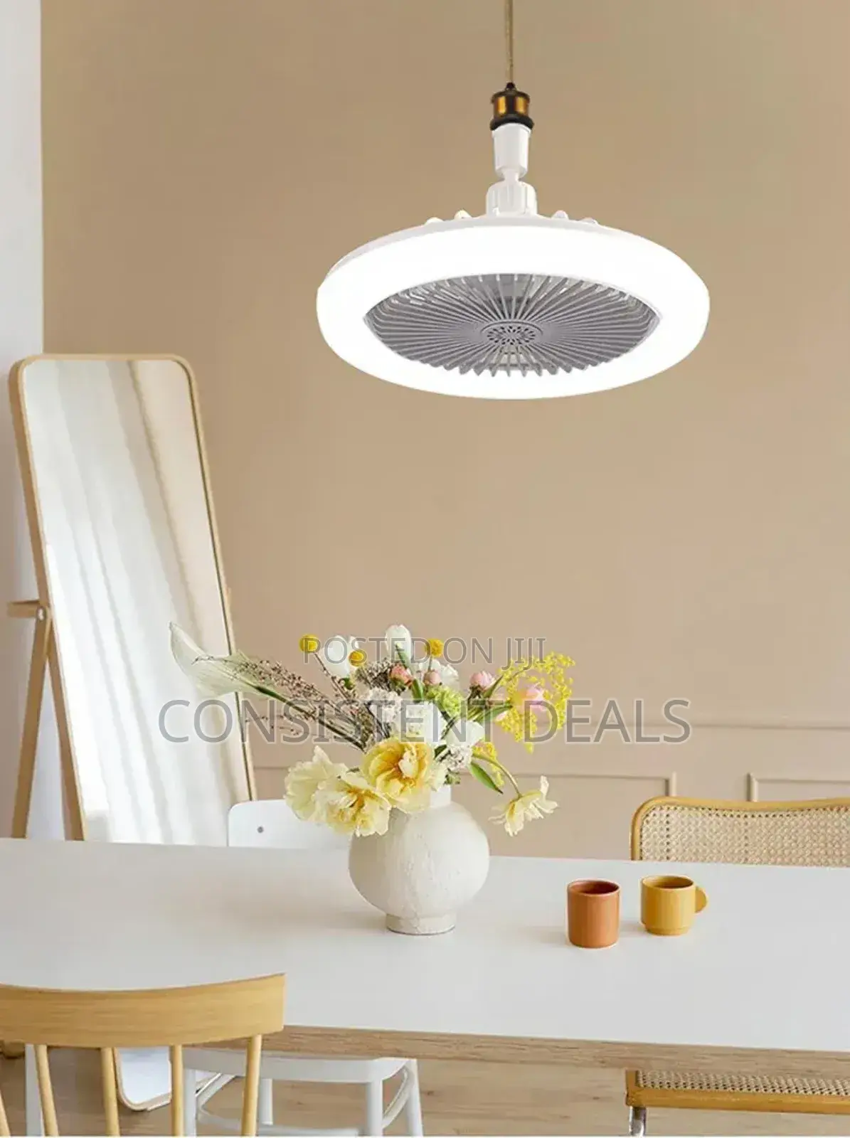 Smart Remote Control Led Fan Light