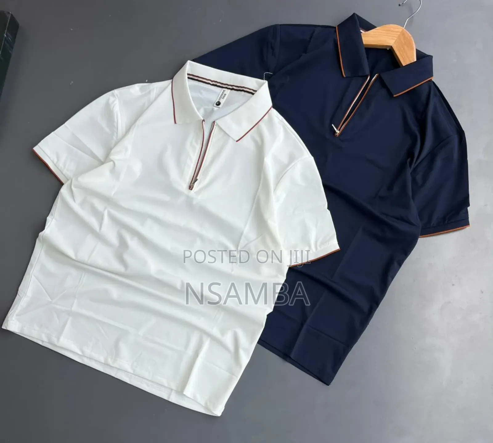 Half Men Polo Zipper Shirts