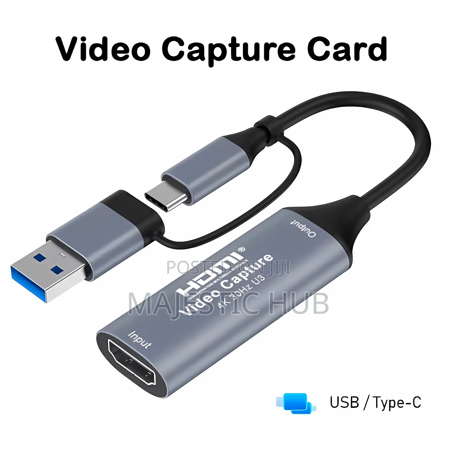 2-in-1 Usb 3.0 Hdmi Video Capture Card – Usb/Type-C