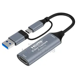 2-in-1 Usb 3.0 Hdmi Video Capture Card – Usb/Type-C