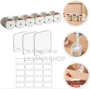 6pcs Wall-Mounted Magnetic Seasoning Box Set