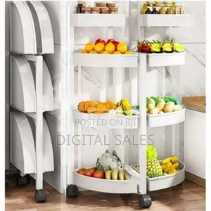 Multi-tiered Rolling Kitchen Storage Rack