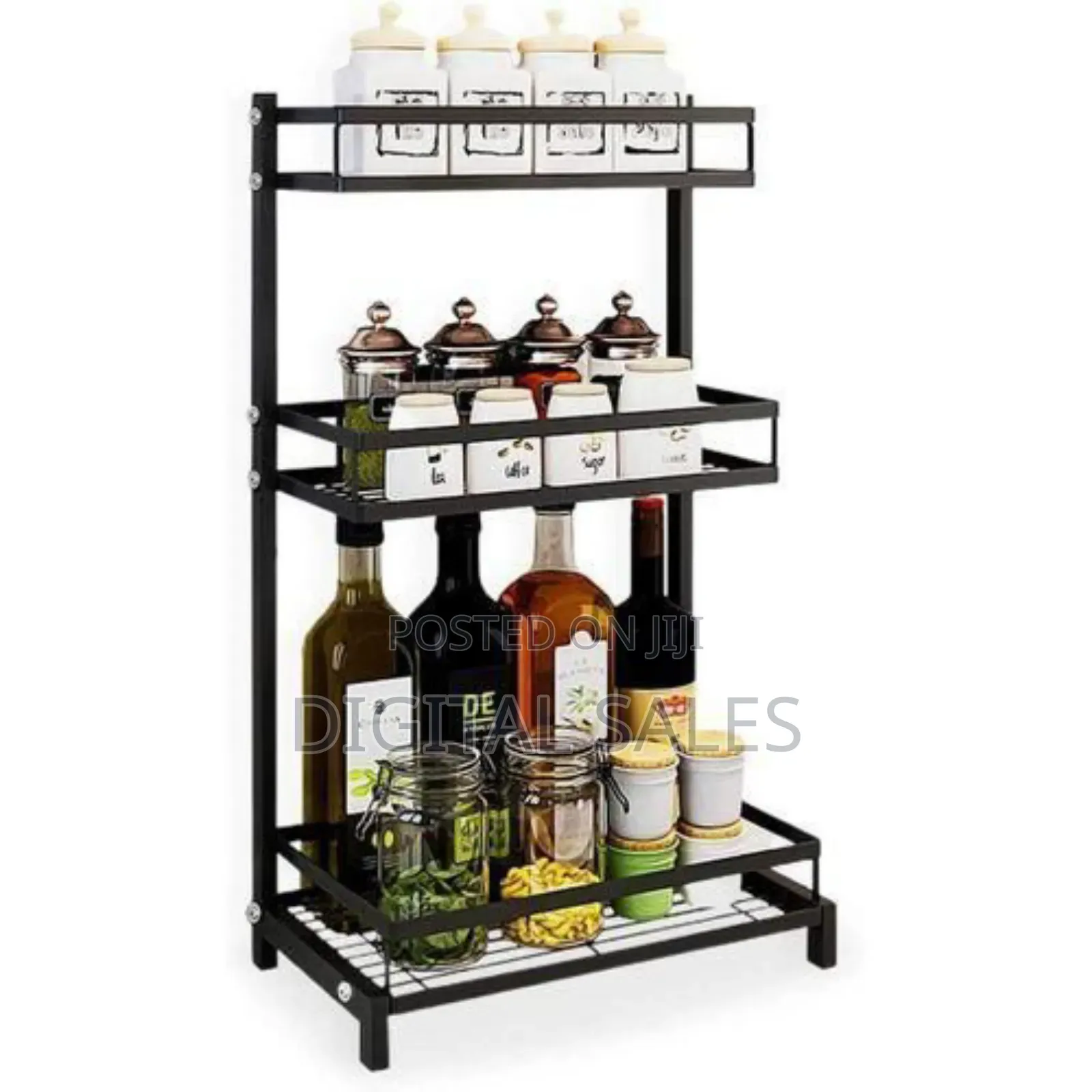 Three-tier Multi-functional Kitchen Organizer Rack