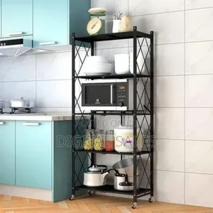 Versatile Foldable Rolling Storage Shelf