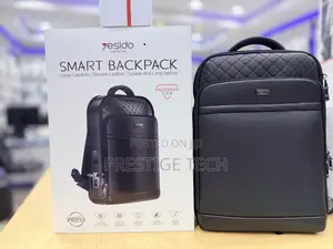 Yesido Genuine Leather Smart Backpack With Fingerprint / Laptop Bag