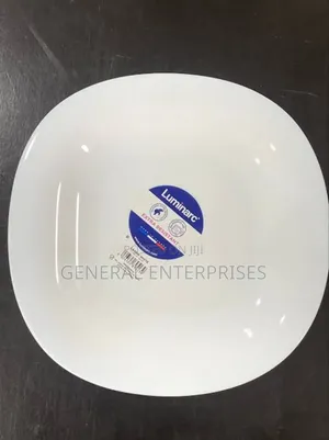 12pcs Luminarc Carine White Square Dinner Plates