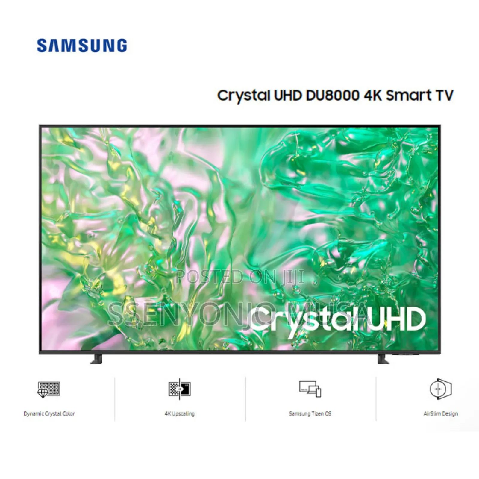 Samsung 65" Du8000 Crystal Uhd Smart Tv - Led, Hdr10+