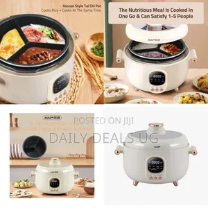 Elegant Multi-Functional Electric Cooker - Multicolor