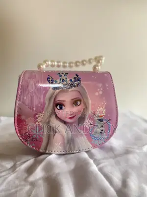 Frozen Princess Pearl Handle Crossbody Bag Shoulder Bag for Girls