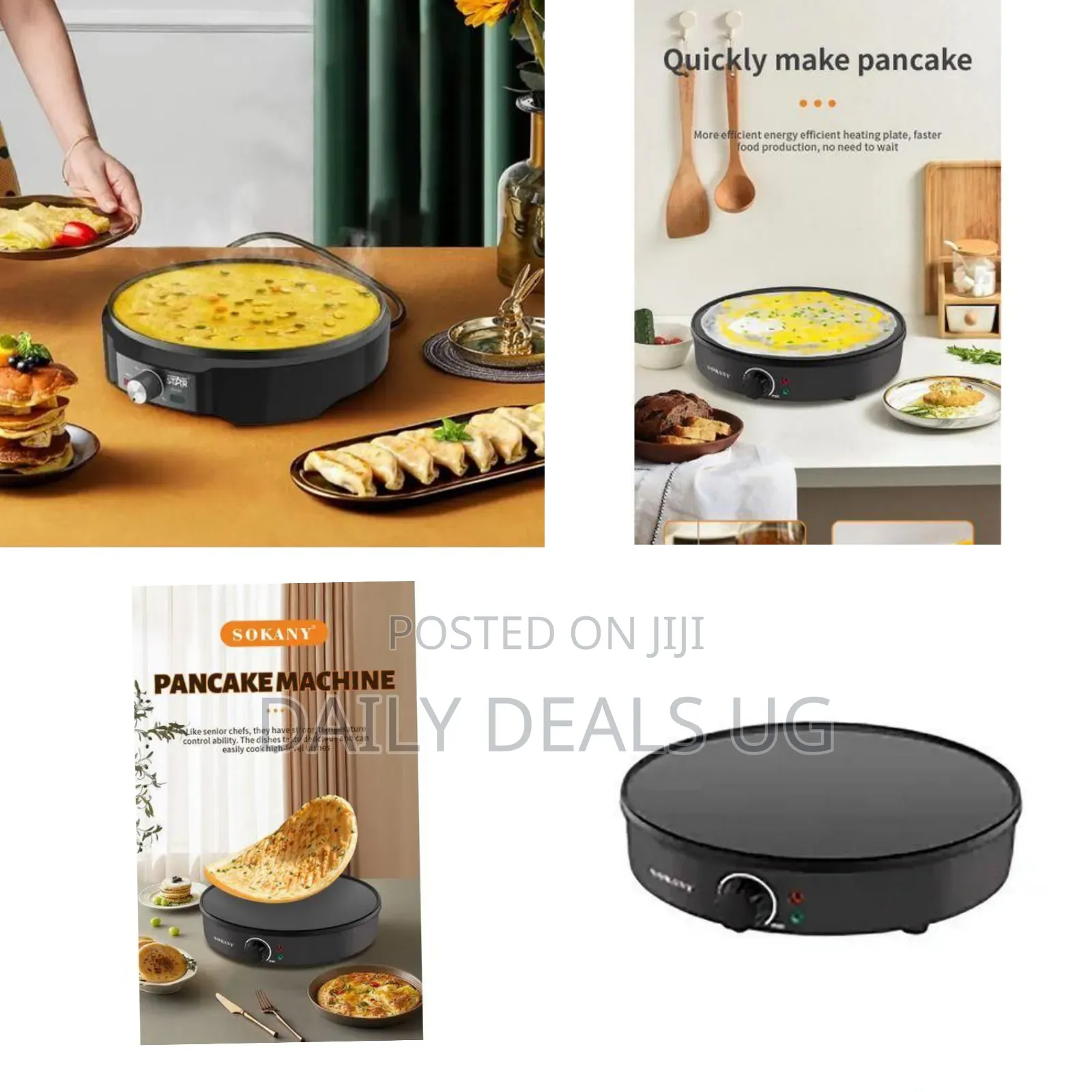 Sokany Electric Barbeque Chapati, Omelets, Pies,Crepe Tortilla Maker