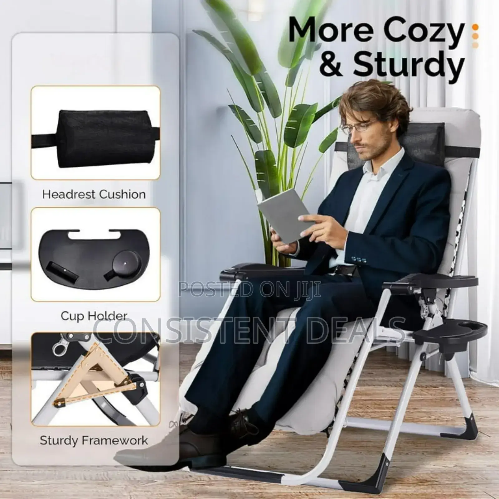 Reclining  Chair  With  Cushion