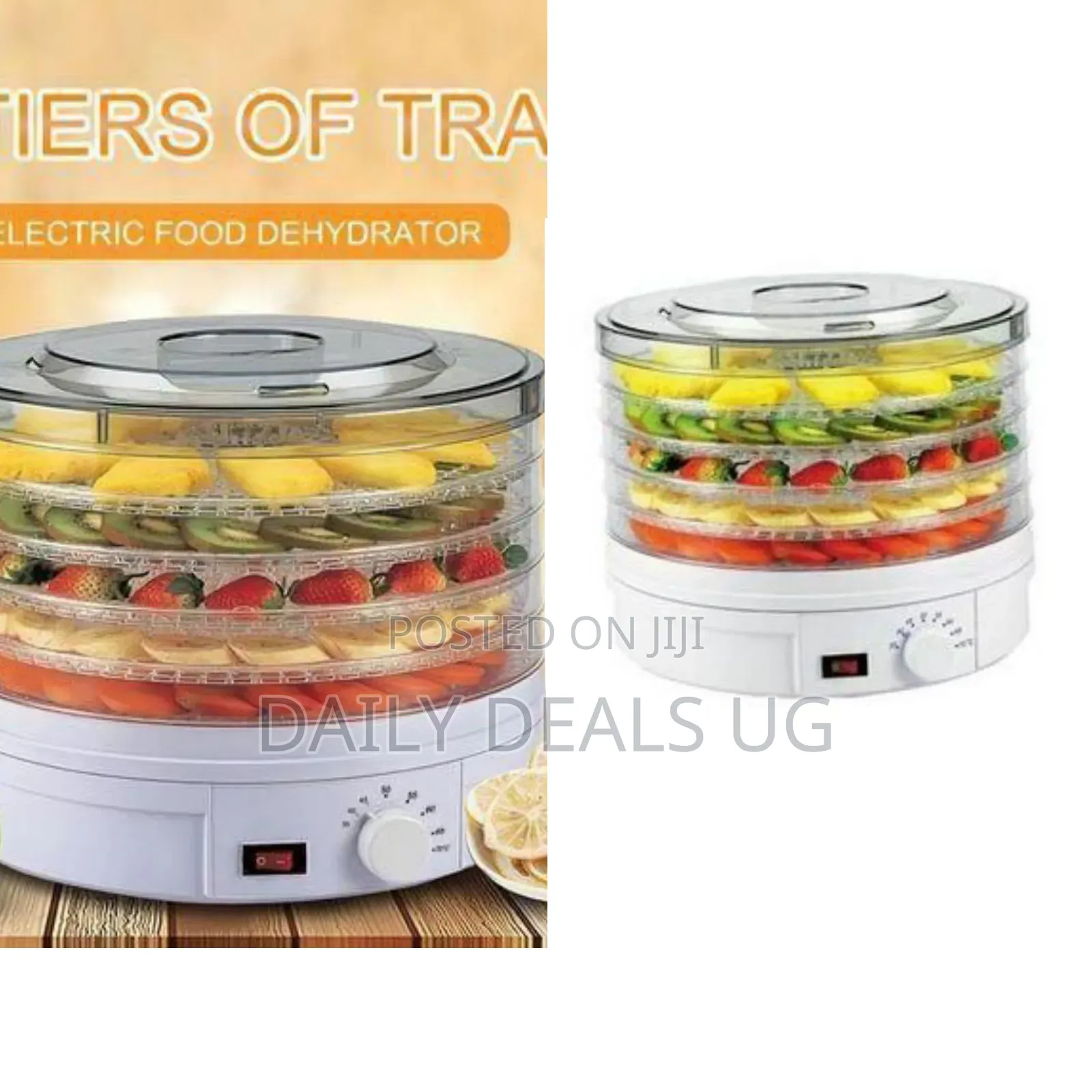Electric Food Dehydrator With Multi-Layer Trays - Multicolor