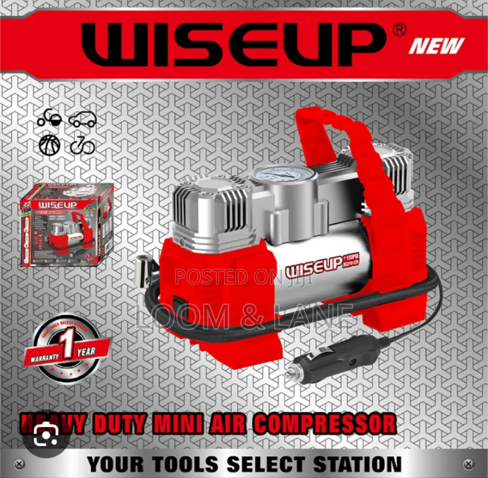 Wiseup Heavy Duty Mini Air Compressor