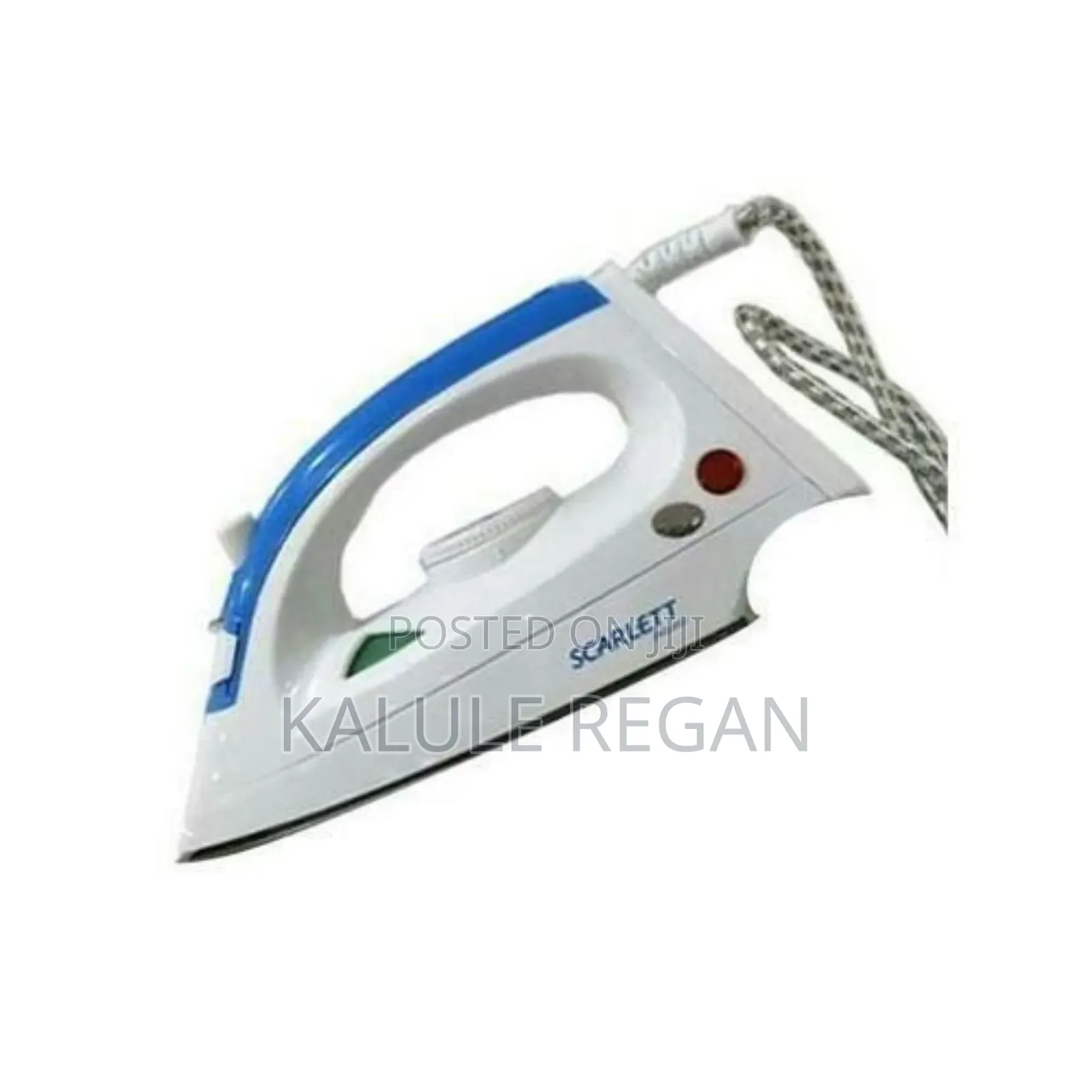 Scarlett 1200w Steam Flat Iron - White Blue