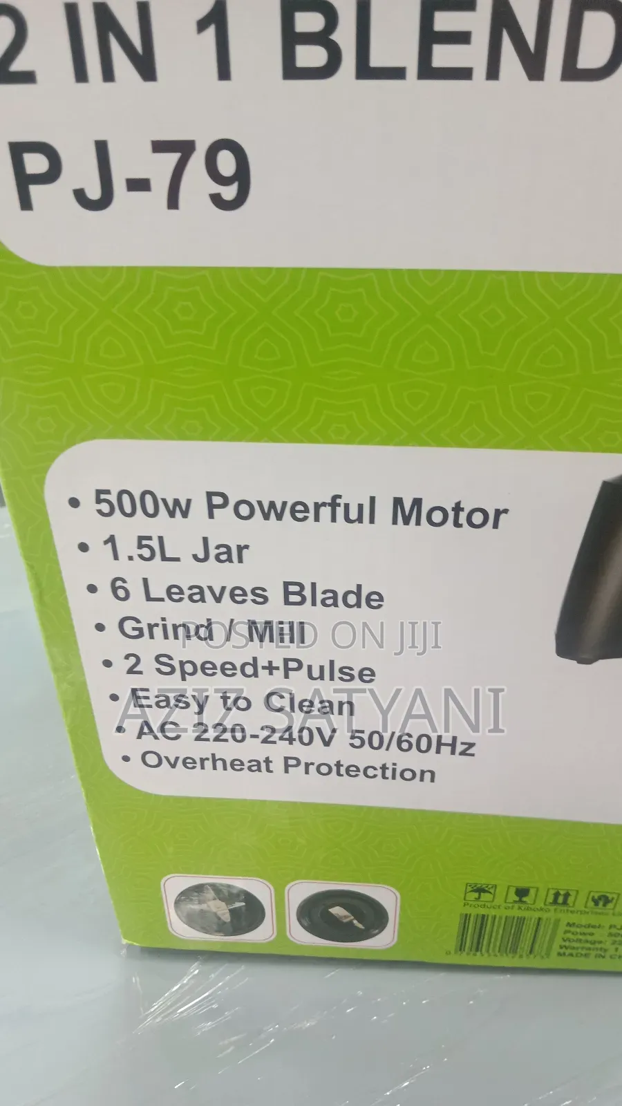 Lucid 2 in 1 Blender Model Pj 79 500 Watts 1.5leter
