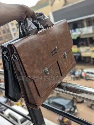 Montblanc Leather Business Laptop Bag