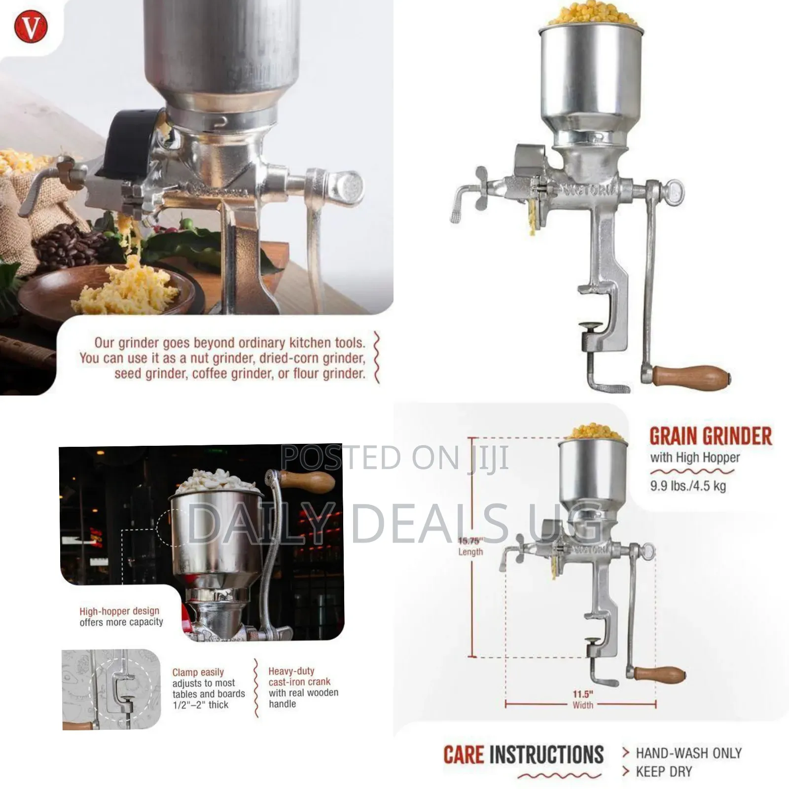 Metallic Grinder Mill - Silver