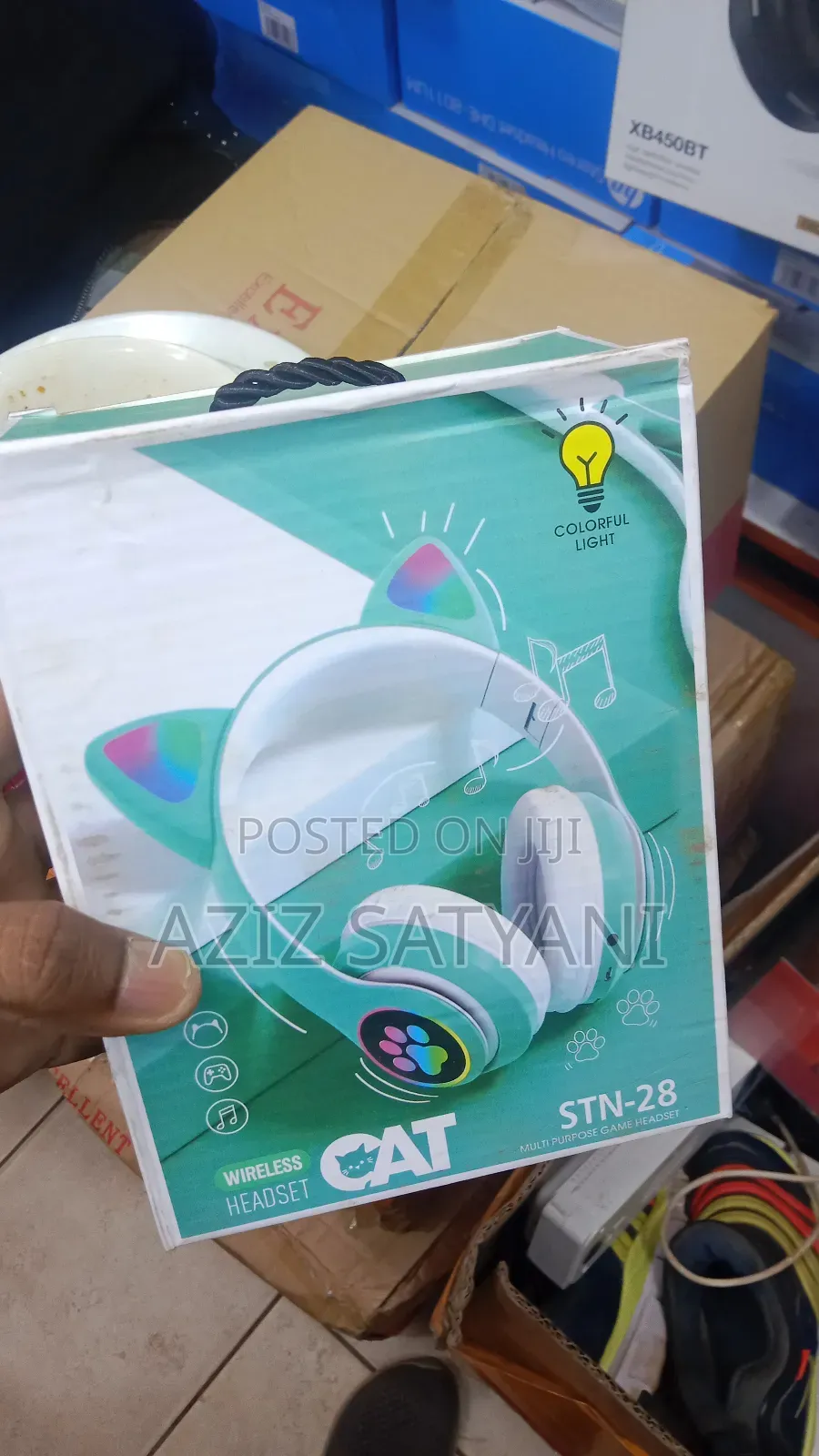 Led Lights Wireless Headphones Hello Kitty For Kids,