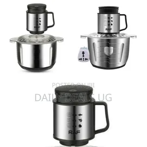 Raf Multi-Function Electric Food Chopper With Stainless Steel Bowl