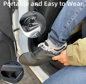 A Yellow Silicone Water Proof Shoe Cover