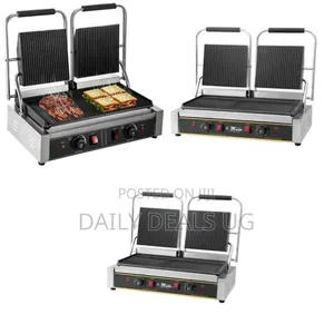 Electro Masters Commercial Double Panini Press / Grill - Multicolor