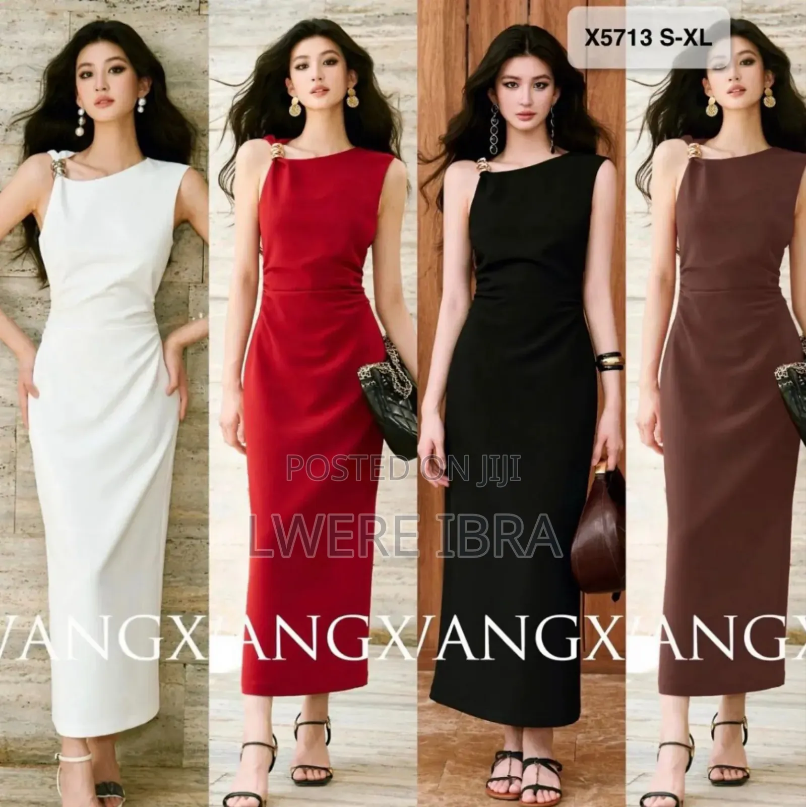 Long Gold Satin Party Dresses