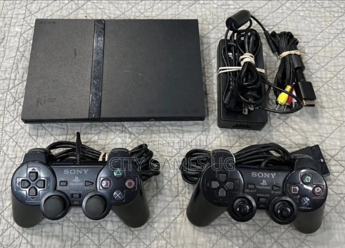 Sony Playstation 2 Ps2 Console Complete Video Game System2 Controllers