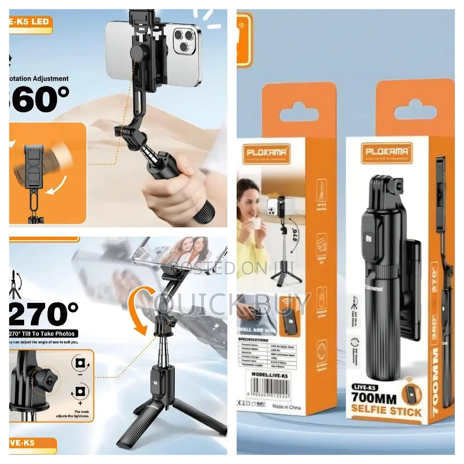 Plokama Live- Selfie Stick.