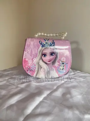 Frozen Princess Pearl Handle Crossbody Bag Shoulder Bag for Girls