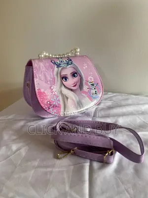 Frozen Princess Pearl Handle Crossbody Bag Shoulder Bag for Girls